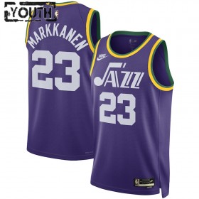 Maillot Enfant Utah Jazz Lauri Markkanen 2023-24 Nike Classic Edition Violet Swingman